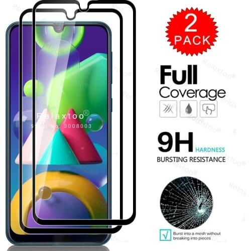 2PCS Original 9H Premium Tempered Glass for Samsung Galaxy M21 2020 SM-M215F/DS 6.4'' Phone Screen Protector Film Guard Cover