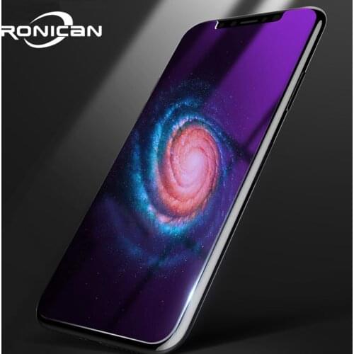RONICAN Tempered Glass for iPhone XS Anti-Blue Light High Clear tempered glass Screen protector for iPhone X glass for iPhone X