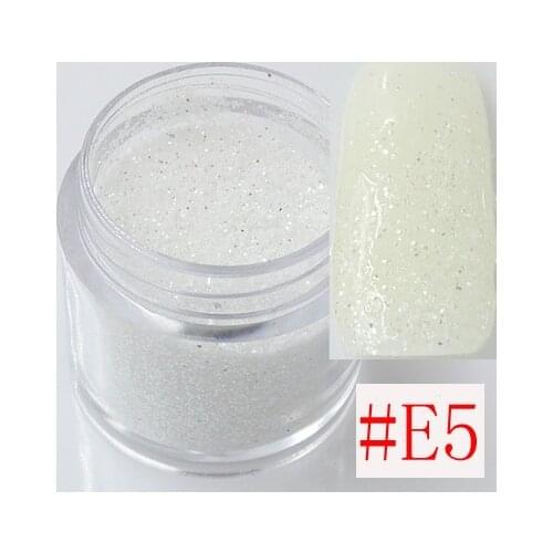 10ml Shiny Silver Nail Glitter Sequin White Glitter Powder Nail Art Powder Dust Tips Makeup Manicure Nail Decoration, #AZE0477