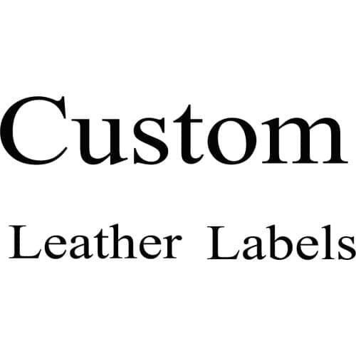 1000Pcs Custom Tags Personalized PU Leather Lable For Handmade Crafts Faux Leather For Knitting Tags For Clothes Wholesale