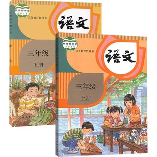 2 books China Student Schoolbook Textbook Chinese PinYin Hanzi Mandarin Language Book Primary School 2020 New
