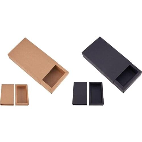 20Pcs Brown Kraft Paper Crafts Gifts Packaging Boxes Party Supply(10.6x8.6x4cm)