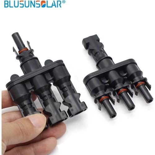 50 pairs/lot IP67 3 in 1 SOLAR PV Branch Solar Panel Connectors/cable connector Male and Female Adapter LJQ148