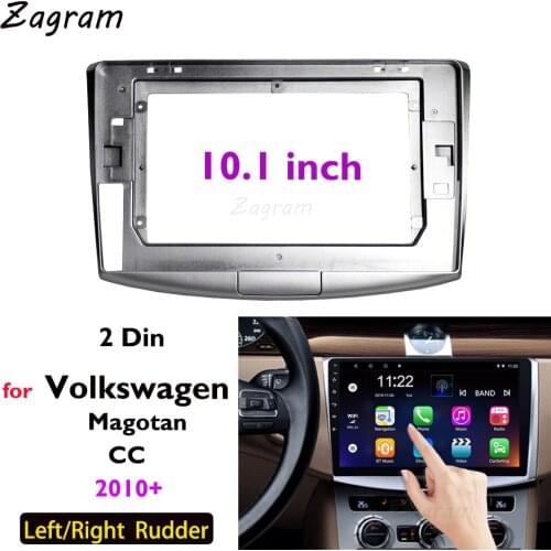 10.1 Inch 2 Din Car Video Fascia Panel for Volkswagen Passat B6 B7 CC Magotan 2010+ DVD Audio Frame Dashboard Mount Kit