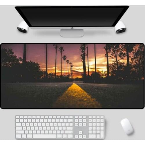 XGZ Large size mouse pad with beautiful scenery as a table pad imported rubber durable computer essential keyboard pad