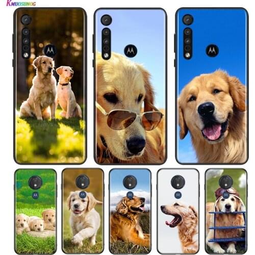 Cute Dog Golden Retriever For Motorola G9 G8 G Stylus Power One Fusion Hyper Edge E7 E6 5G Plus Play Lite Phone Case