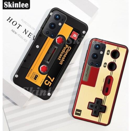 Skinlee For OnePlus 9 Pro Case All Protection Retro Camera Gamepad Pattern Soft Cover For One Plus 9 Case