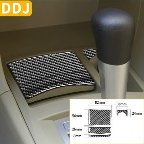 For Mitsubishi Lancer EVO X MR 2008-2015 Interior Ashtrey Power Outlet Panel Frame Carbon Fiber Sticker Cover Car Accessories