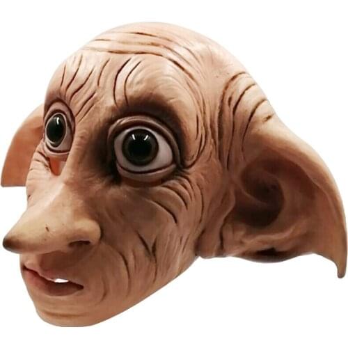 Elf Cos Latex Magic World Dobby House Elf Disguisement For Carnival Unisex One Size Halloween Cosplay Headgear