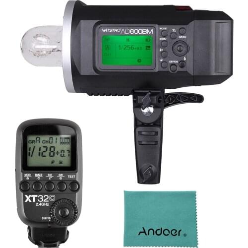 Godox WITSTRO AD600BM 600WS GN87 Outdoor Flash Strobe + Godox XT32C Wireless Power-Control Flash Trigger Transmitter for Canon