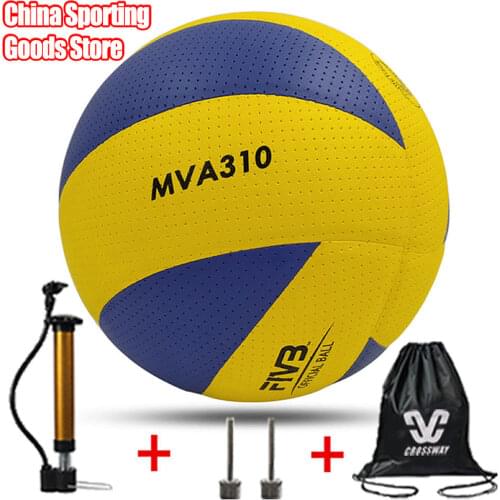 Classic volleyball, mva310, special for training, microfiber, Pu soft volleyball, high quality, free air pump + air needle + bag