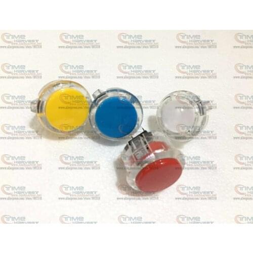 30mm Double color locking round push button High imitation button transparent edge button for Coin operator Arcade Game Machine
