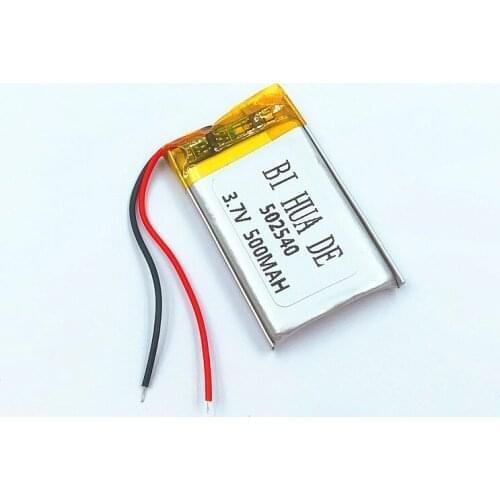 Li-Po 3.7V 500mAh 502540 Lithium Polymer LiPo Rechargeable Battery ion cells For Mp3 Mp4 Mp5 DIY PAD DVD E-book headset