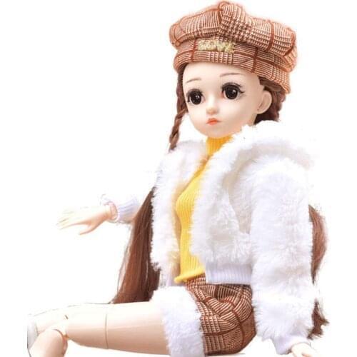 Fashion Girls Cartoon Doll 17.72 Inch 26 Ball Jointed Doll with Full Set Clothes