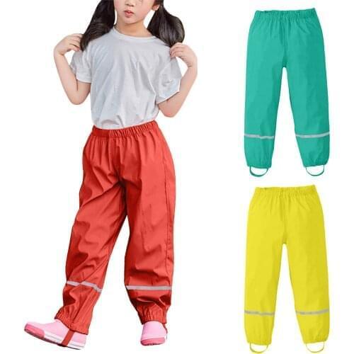 Waterproof Girl Baby Pants Spring Children Thin Windproof And Breathable Outdoor Rain Pants CalçAs Menina Детская Одежда