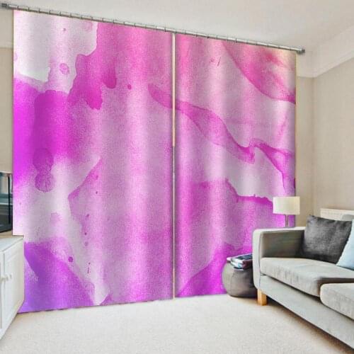 New pink curtians Bedroom living room windproof thickening Thermal blackout curtains