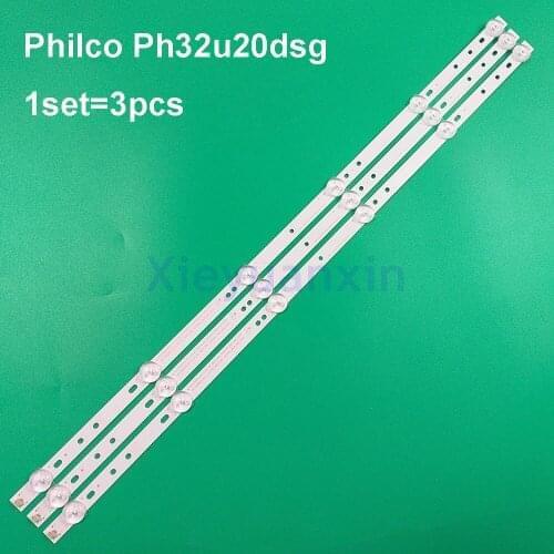New Philco Ph32u20dsg Ph32u20dsgw Ph32u20 Kit 3 Led Bars SVJ320AL1_REV01_6LED_141031 Led Backlight