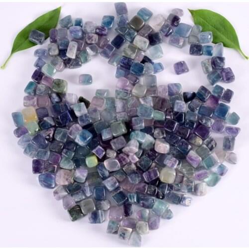 Wholesale Healing Fluorite Tumbled Stone Natural Rock Quartz Bead Chakra Fountain Garden DIY Decor Crystal Gemstone Irregular