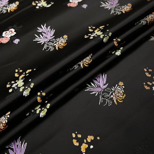 Brocade Fabric Material With Beautiful Flower Pattern DIY Sewing Dress Needleworks
