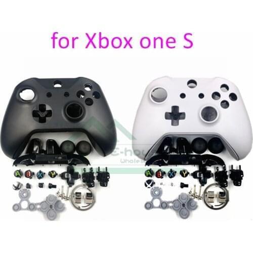 5pcs for Xbox One Slim replacement Housing Shell Case ABXY LB RB LT RT button Rubber Pad frame for Xbox One S Controller repair