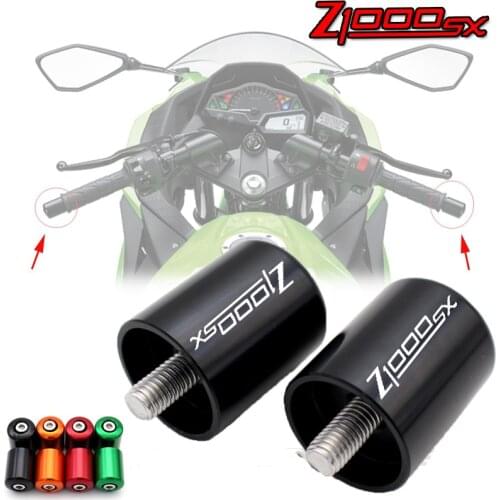 With Logo for KAWASAKI NINJA 1000 Z1000SX Z 1000SX 2012-2018 motorcycle accessories CNC handlebar ends slider bar