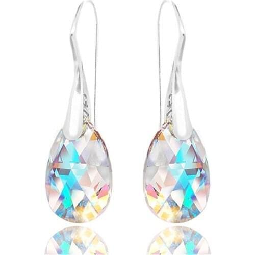 Crystal Earrings Drop Gem Drop Dangle Hook CZ Charm Fashion Earrings Women Jewelry Gift