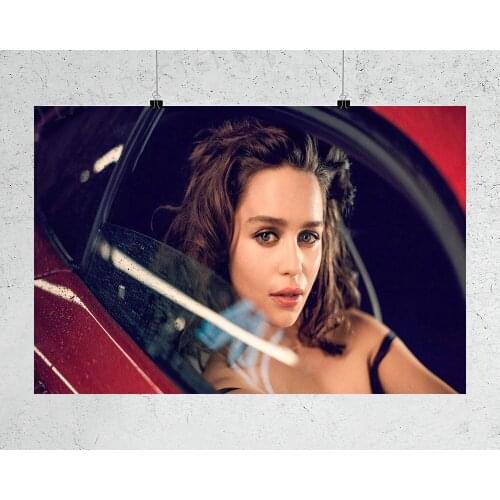 H332 Silk Poster Home Decoration Emilia Clarke Actress Star 02 Wall Art Christmas Gift