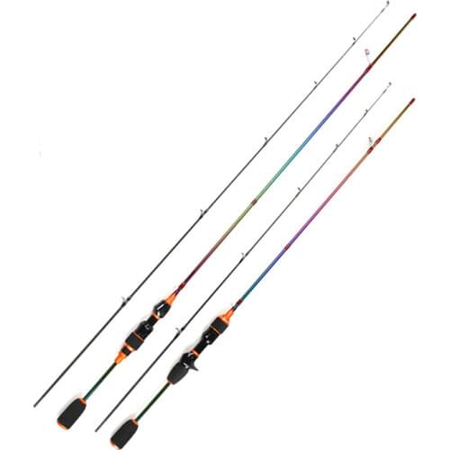 Catch.u Carbon Fiber Spinning/casting Fishing Rod 1.68/1.8m UL Fishing Rods Solid Top Baitcasting Pole for Reservoir Pond River