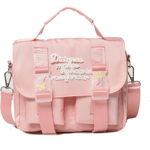 New Female Japanese Harajuku JK Uniform Shoulder Bag Cute Casual Lolita Satchel Messenger Small Bag