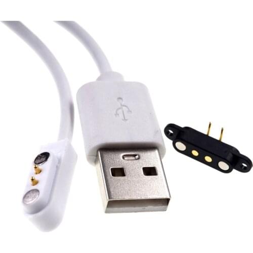 Pogo Pin 2-pin Male Head Female Head 2.80mm Pitch Power Supply Charging Panel USB Magnetic Charging Charging Cable