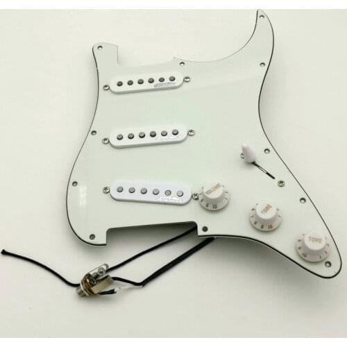 Wilkinson Alnico 5 Pickups WVS Single coil Pickups Guitar Pickguard Wiring Suitable for Str Guitar