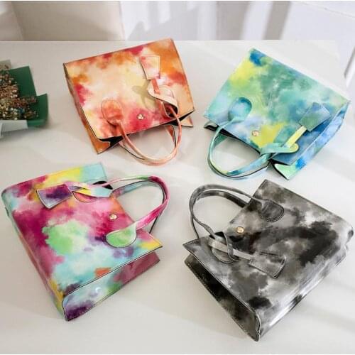 Ladies Square Chain Shoulder Bag Girls Summer Leisure Style Creative Mixed Color Handbag Casual Crossbody Messenger Bag