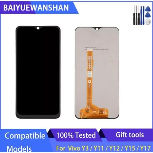 6.35 inch For BBK Vivo Y3 / Y11 / Y12 / Y15 / Y17 2019 LCD DIsplay Touch Screen Digitizer Assembly Replacement With Frame