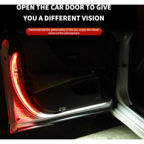1 Pcs Universal Car Door Led Lights Door Opening Warning LED Lights Anti Rear-End Collision Two Color Safety Light