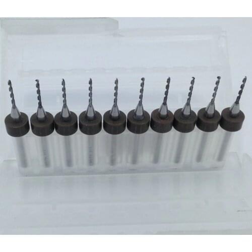 10Pcs 1.1mm Drill Bits Router Bit Import Carbide PCB Print Circuit Board Mini CNC Drilling Bit Set Woodworking Tools