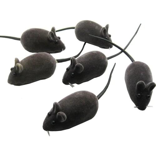 2pcs Mouse Squeak Sound Funny Rat Playing Toy For Cat Kitten Pet Play Toys Mini Funny Playing Toys For Cats Kitten 2inch Fidget