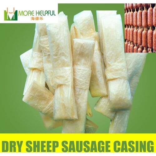 26 meter total Dry sheep casing 10pc/bag Diameter 18mm-20mm natural sheep Sausage cover,Sausage skin, free shipping
