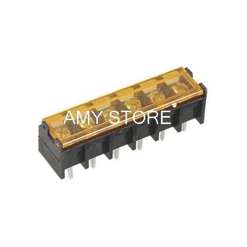 6 Positions Covered Screw Barrier Terminal Block 300V 30A