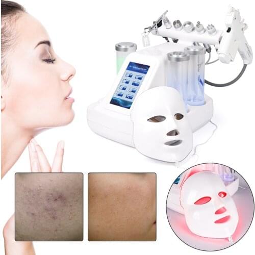 8 In 1 Ance Pore Cleaner Hydro Water Oxygen Jet Peel Machine Facial Massage Exfoliating Skin Whitening Skin Care Device