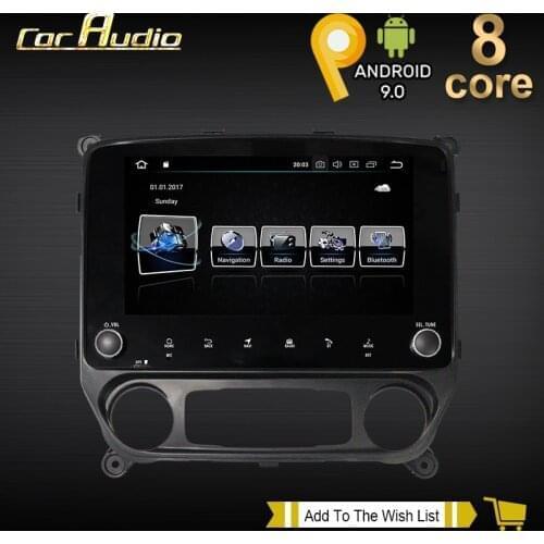 Android 9 Car Multimedia Player For GMC Sierra VIA Vtrux Truck/Chevrolet Silverado dvd navigation head unit radio tape recorder