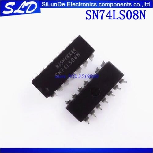 Free Shipping 100pcs/lot SN74LS08N SN74LS08 DIP14 DIP 74LS08N 74LS08 new and original in stock