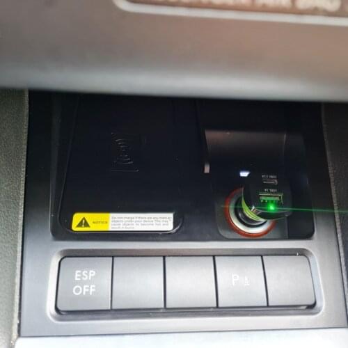 For Volkswagen Golf 6 MK6 2008 2009 2010 2011 2012 2013 15W fast charging QI car wireless charger phone charger charging case