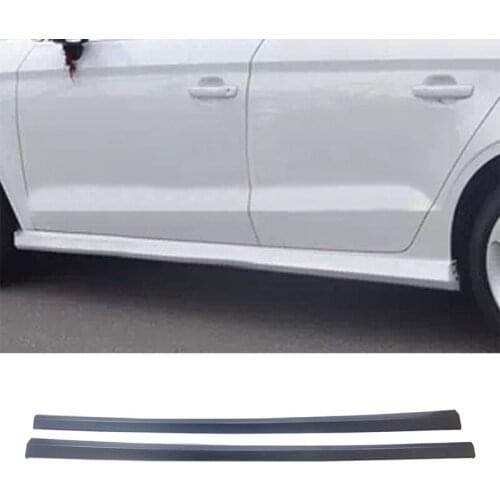 Loyalty for AUDI A3 Hatchback 2013-2020 Side Body Skirts Kit Cover Trim Frame ABS Material Unpainted Car Accessorie Auto Styling