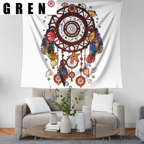 LDSP Dreamcatcher Boho Tapestry Wall Hanging Carpet Beach Towel Background Cloth Blanket Yoga Mats Art Bedroom Dorm Home Decor