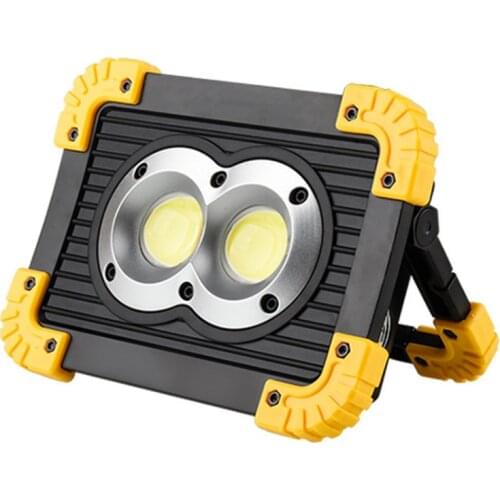 New COB LED Rechargeable Work Light Emergency Spotlight Camping Tent Lantern USB Charging Portable Searchlight Outdoor Lighting