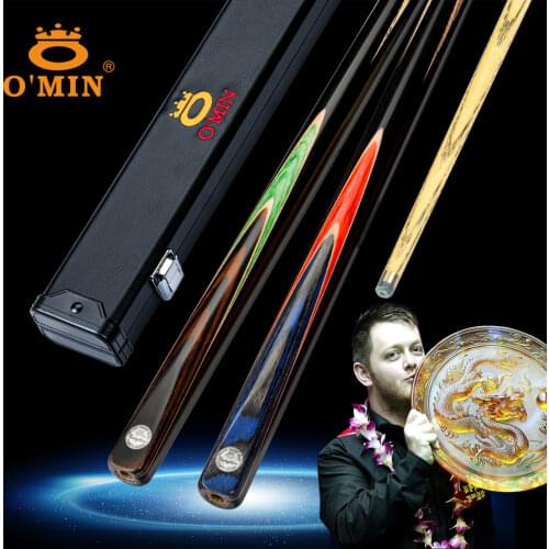 O'min Enlighten Billiard Cue Snooker Cue 9.8mm Tip With Case High-end Ash Professional Handmade Billiards Snookers For Black 8