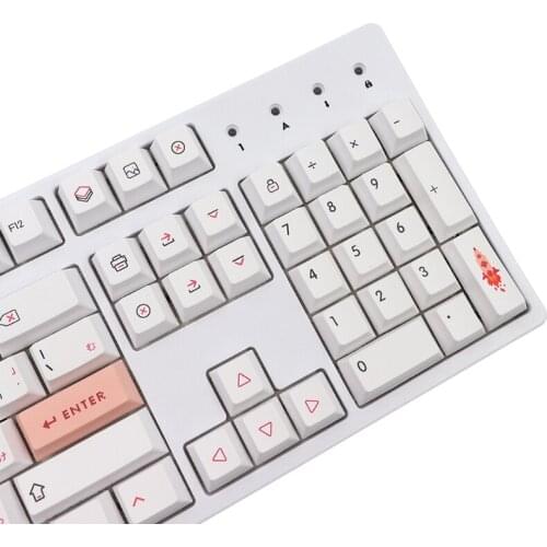 YYDS OEM PBT Profile Keycap 5-side Sublimation 4-key Spacebar Accessory for Mechanical Keyboard ESC Enter Button Lot of 4