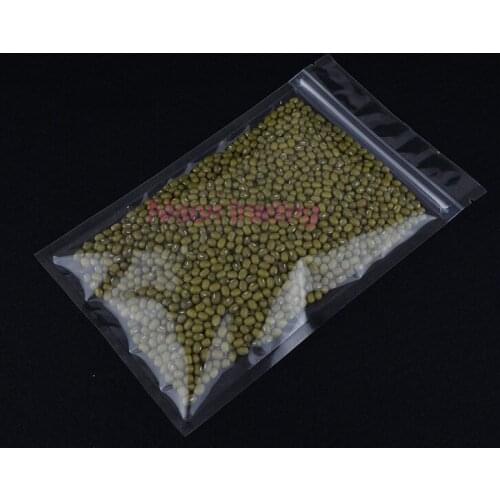 Pack Dried Mushrooms Sack 100pcs/lot 20*30cm All Transparent Plastic Ziplock Bag-High Lucency Rice Packing Pouch Resealable