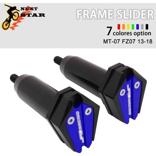 2013-2017 2018 Motorcycle CNC Front Fender Anti Crash Falling Protection Frame Slider Guard For YAMAHA MT-07 MT07 FZ07 FZ-07