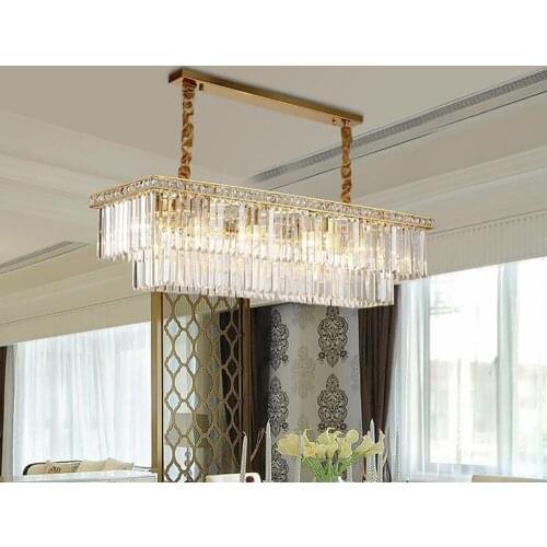 Retro American Crystal Pendant Light Iron Lamp For Dining Light Restaurant Bedroom Study Room Living Room Led E14 Bulbs